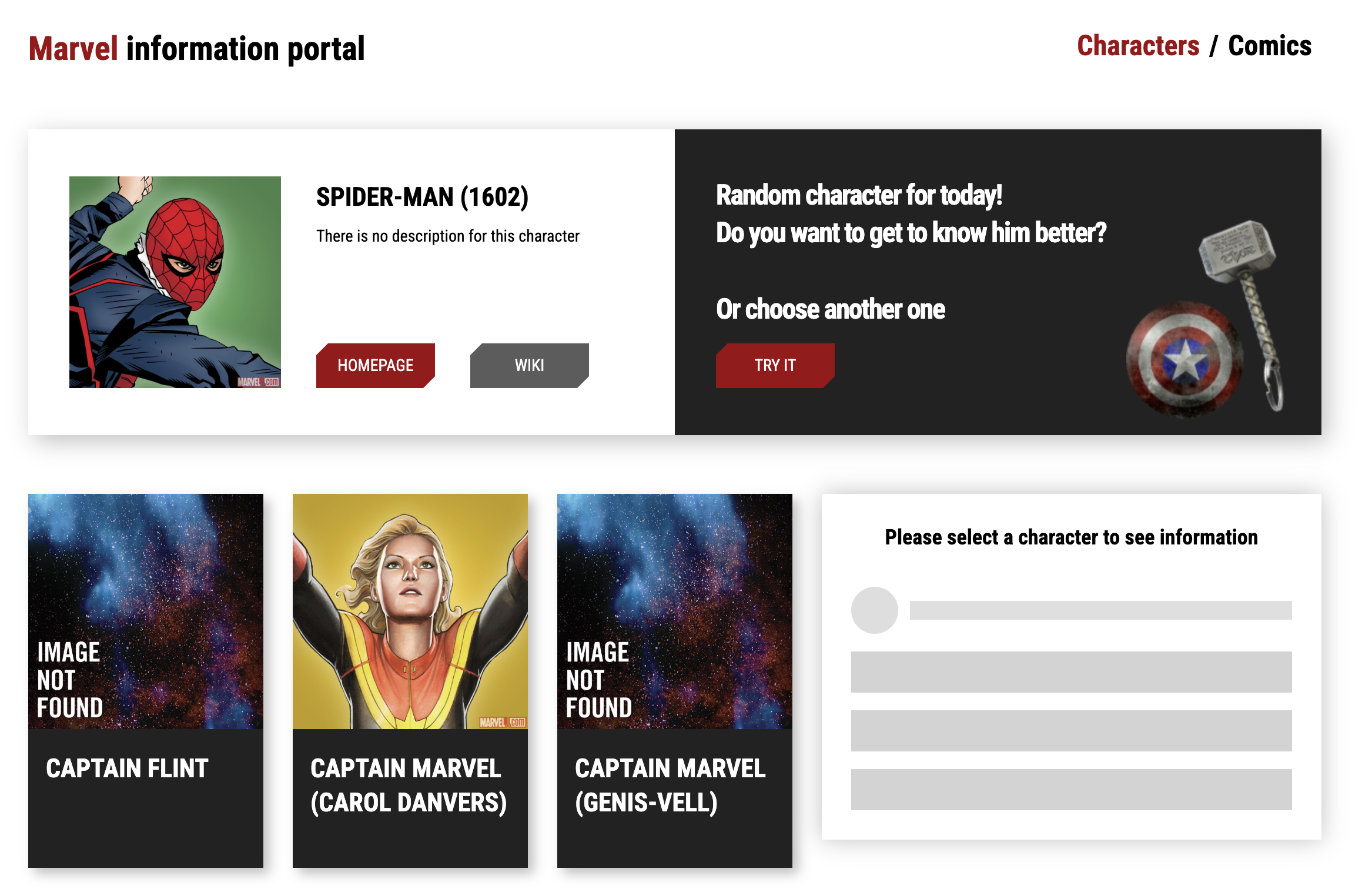 Marvel App